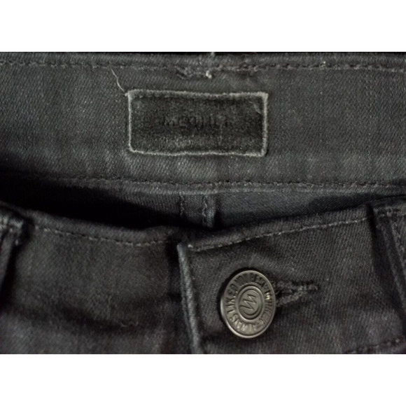 Mother Womens Jeans Insider Crop Step Fray White Vertical Stripes Black Size 27 - Picture 5 of 7